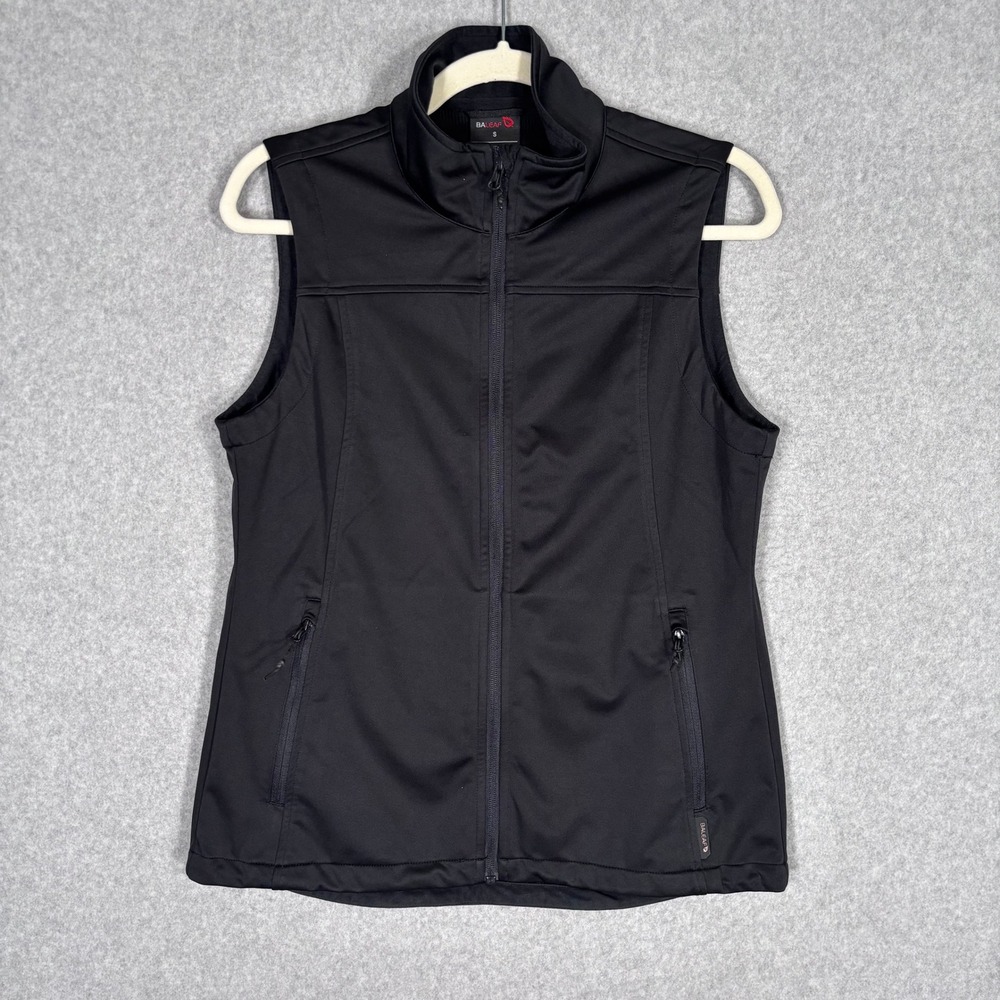 Baleaf Vest Small Black Full Zip Softshell Fleece Lined Athletic Outdoor Running